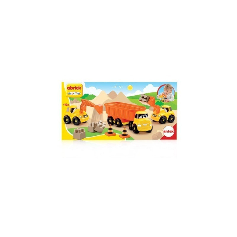 Abrick Set Vehiculos Construccion 9031 Original De Antex