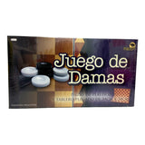 Juego De Damas Piezas Plasticas Tablero Plegable De 34x34